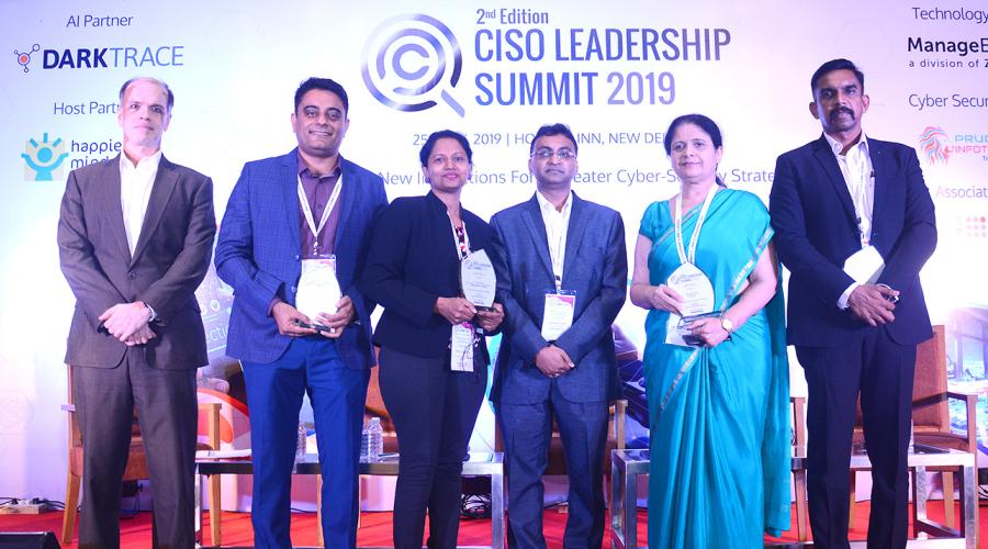 Dr. Neeta Verma, DG, NIC along with other speakers, at CISO Leadership Summit 2019