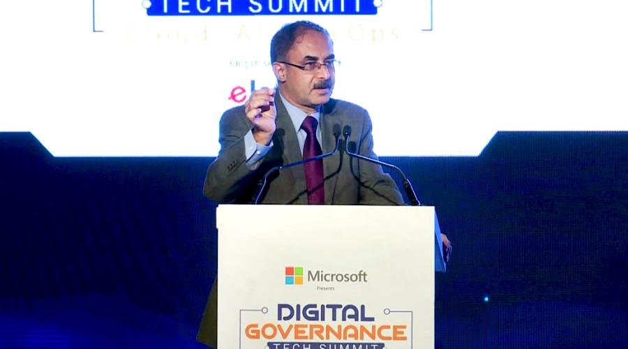 Shri Ajay Sawhney, Secretary, Ministry of Electronics and Information Technology delivering the inaugural address