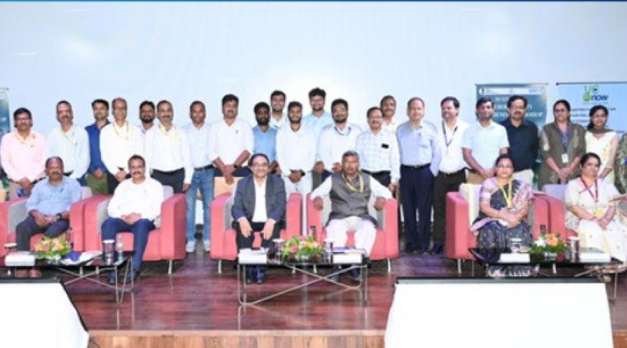 Group photo of dignitaries, speakers, and participants during the Cyber Security Awareness Workshop