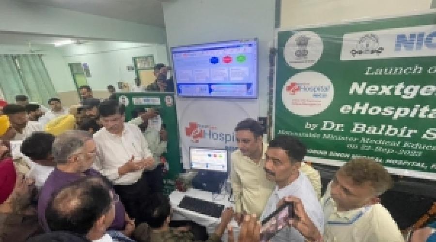 Honorable Minister Medical Education and Research, Punjab   launches NextGen eHospital at Government Medical College and Hospital, Faridkot