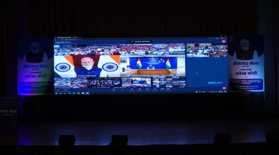 Honorable Prime Minister Shri Narendra Modi distributed appointment letters through videoconferencing