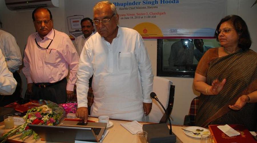 Honourable Chief Minister is launching the web portal