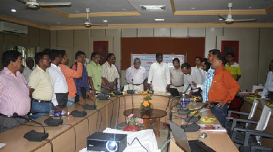 Honourable Minister Inaugurating the Portal