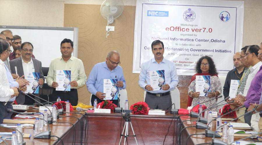 Release of eOffice 7.0 brochure by dignitaries